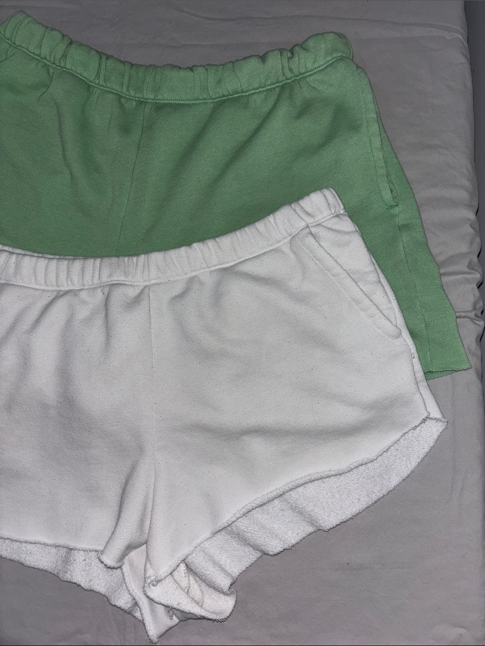AERIE Shorts Bundle (2) - White and Green